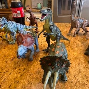 Lot of 12 Dinosaur Toy Figures